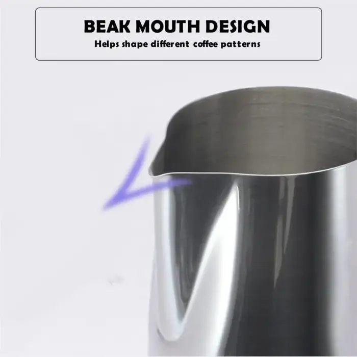 350/600ml Latte Pull Cup avec autocollant de température en acier inoxydable avec la tasse de mousse de lait