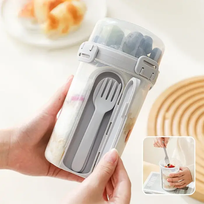 Tasse à salade d'avoine de 600ML