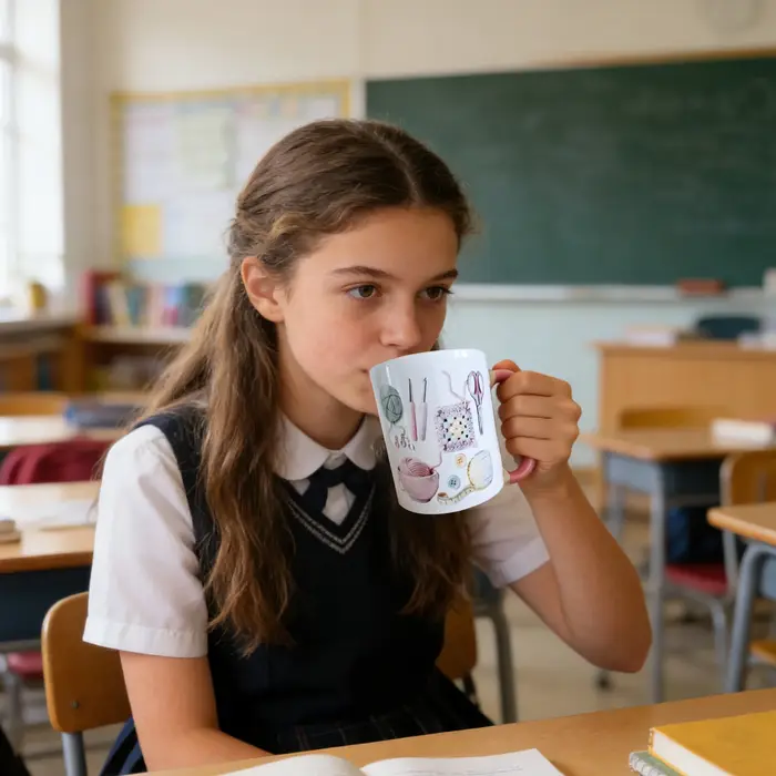 Tasse à café en céramique fantaisie 330 ml
