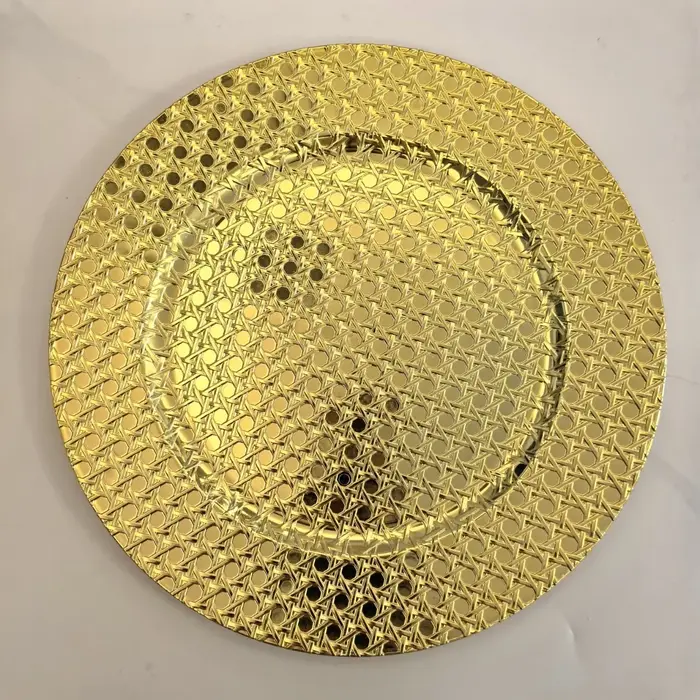 100 assiettes rondes de 13 pouces, plateau exquis, centre de table pour mariage, décoration de fête,