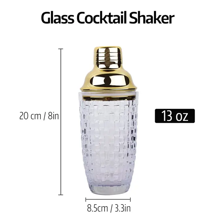 Shaker à Cocktail en Verre localité de 13Oz, Ensemble pour Cocktails