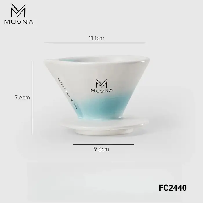 MUVNA Xingchuan – Filtre à café en céramique, extraction rapide sans pliage, outils de barista et ac