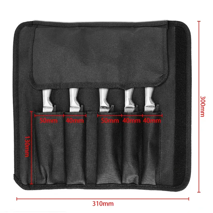 Sac à couteaux de Chef Portable multifonctionnel noir