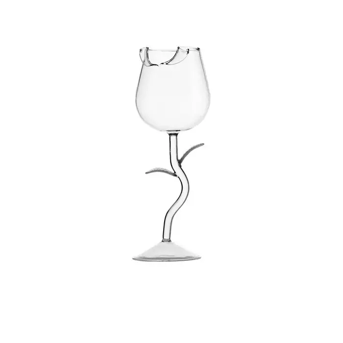 Verre à vin Rose créatif