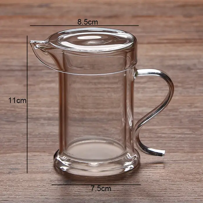Théières en verre à double couche pour la cuisine à la maison