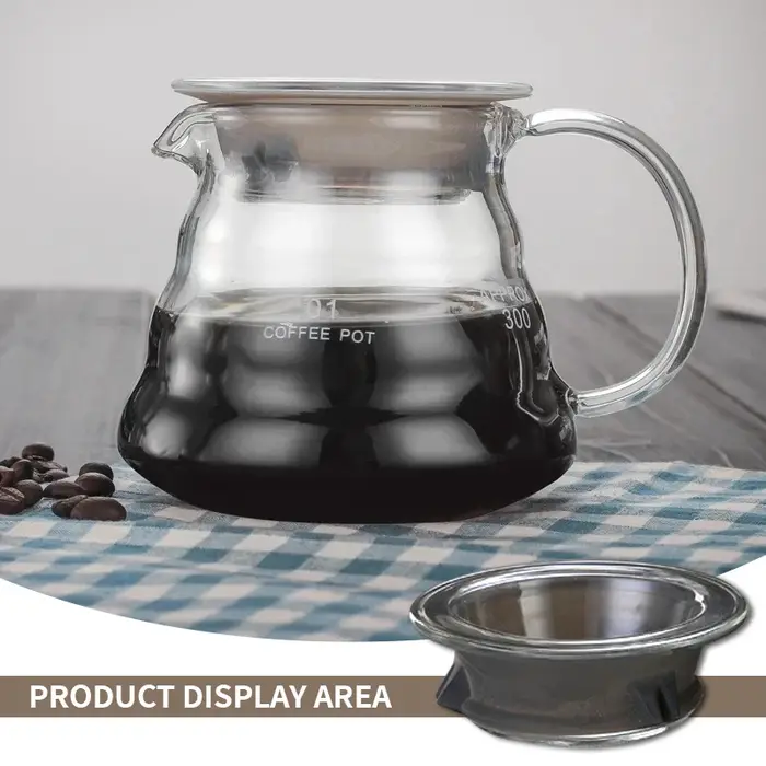 Couvercle de cafetière en verre en forme de nuage