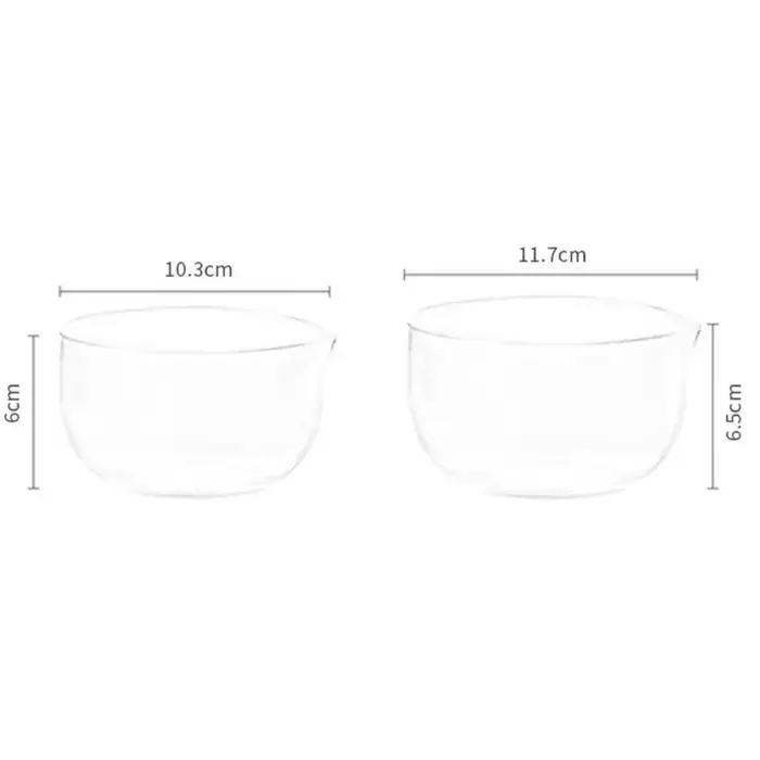 Nouveau 350/600ml bol en verre japonais Transparent bol à salade cuisson yaourt bol légumes