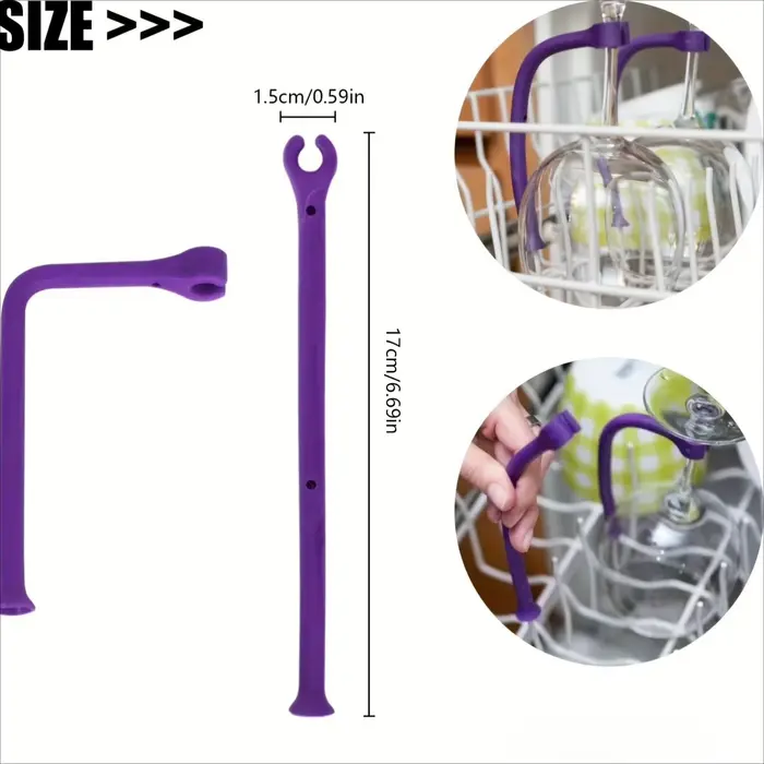 Supports flexibles pour verres à vin hauts