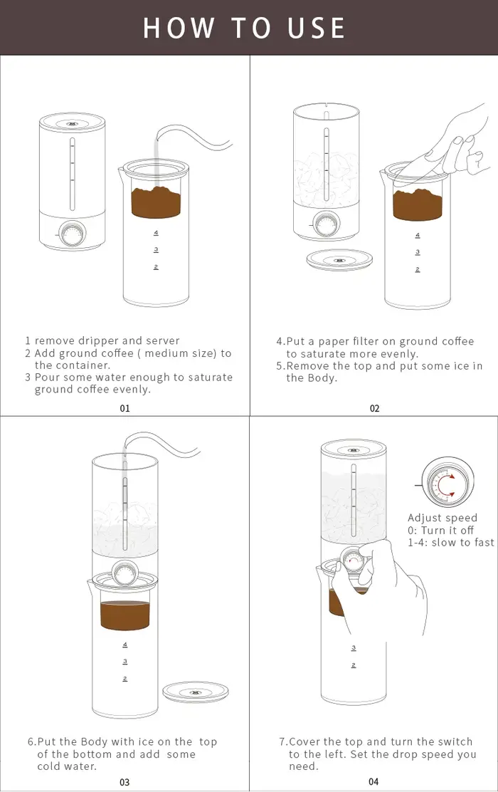 TIMEMORE PRIcy Pipe Ice Drip CoffeeMaker