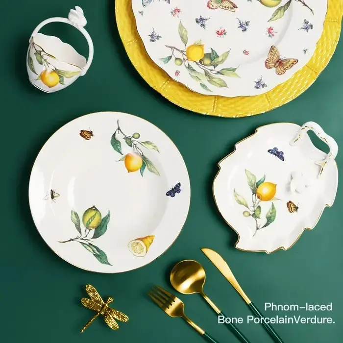 Assiette à manger en céramique de Style européen