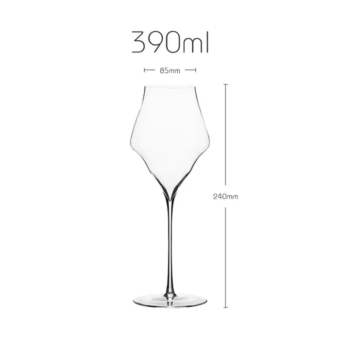 Verre à vin en cristal de qualité supérieure de luxe de Style Josephinen
