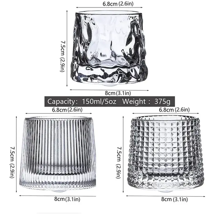 Verre à whisky, verres à roches à l'ancienne