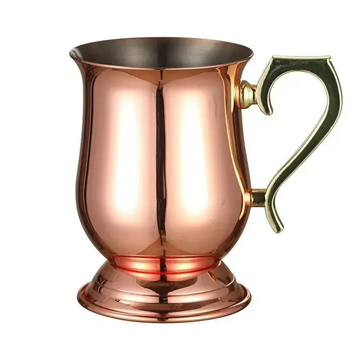 Tasse mule de moscou de 340ml, plaquée cuivre, blazer bleu, tasse à Cocktail