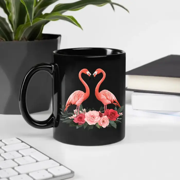 Tasse en céramique flamant rose