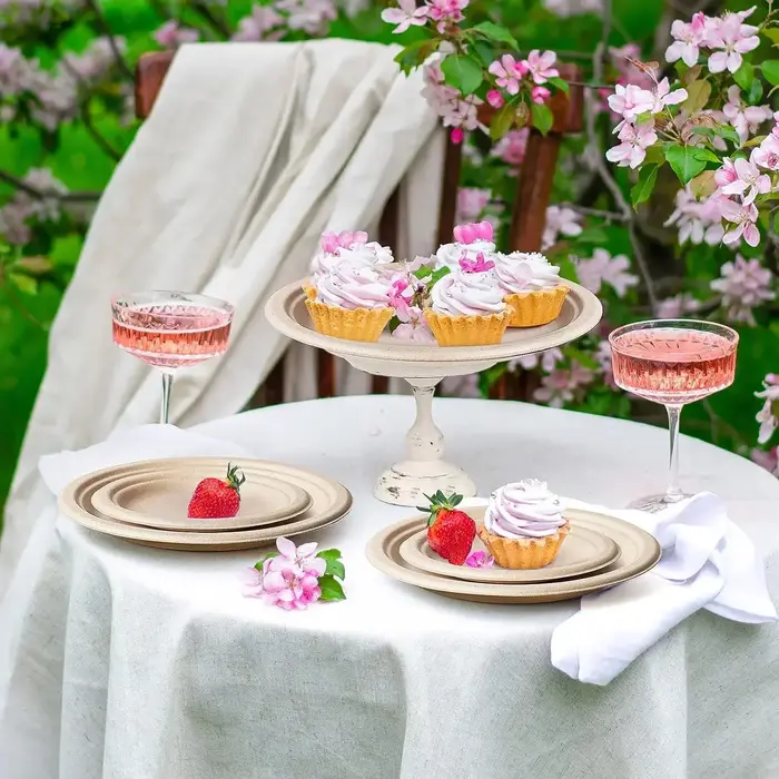 Assiettes en papier jetables 9/7/6 pouces