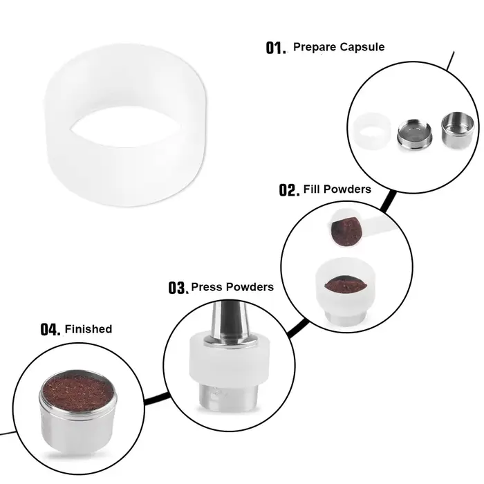Dosettes de capsules de café expresso réutilisables en acier inoxydable, pour trois cœurs Cafissimo