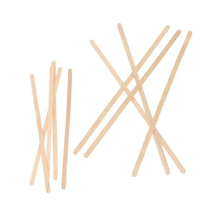 Bâtonnets de café jetables en bois