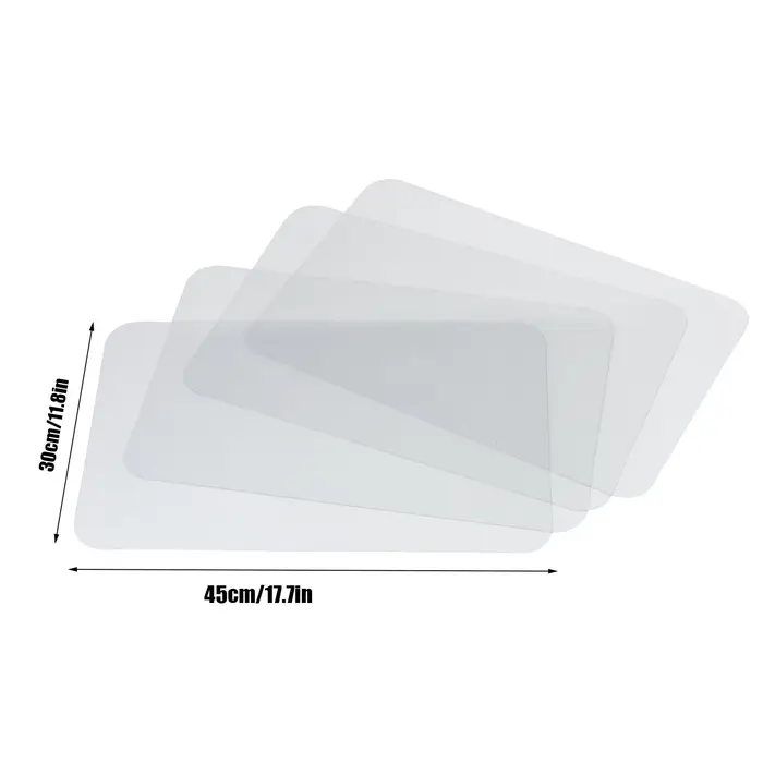 Napperons en plastique transparent
