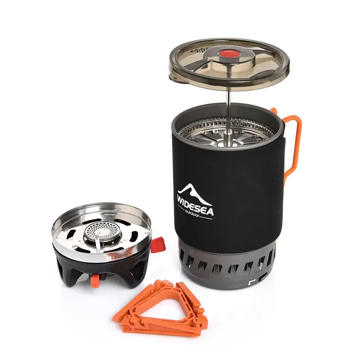 Widesea – ensemble de cafetière de Camping Portable