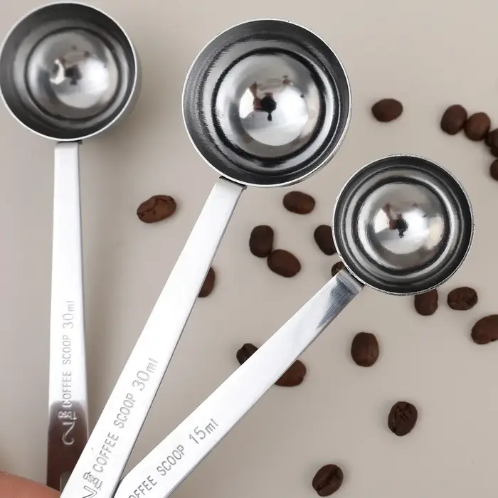 Cuillère à café épaisse en acier inoxydable