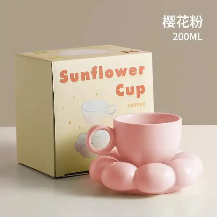 Ensemble d'assiettes de tasse à café en céramique