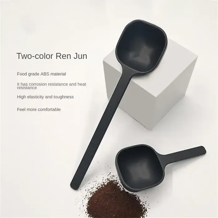 Nouveau cuillère à mesurer le café à double usage noir longue