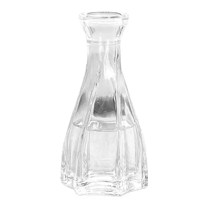 Vase en verre gaufré vintage pour salle d'étude, ornement de fleurs élégant, maison