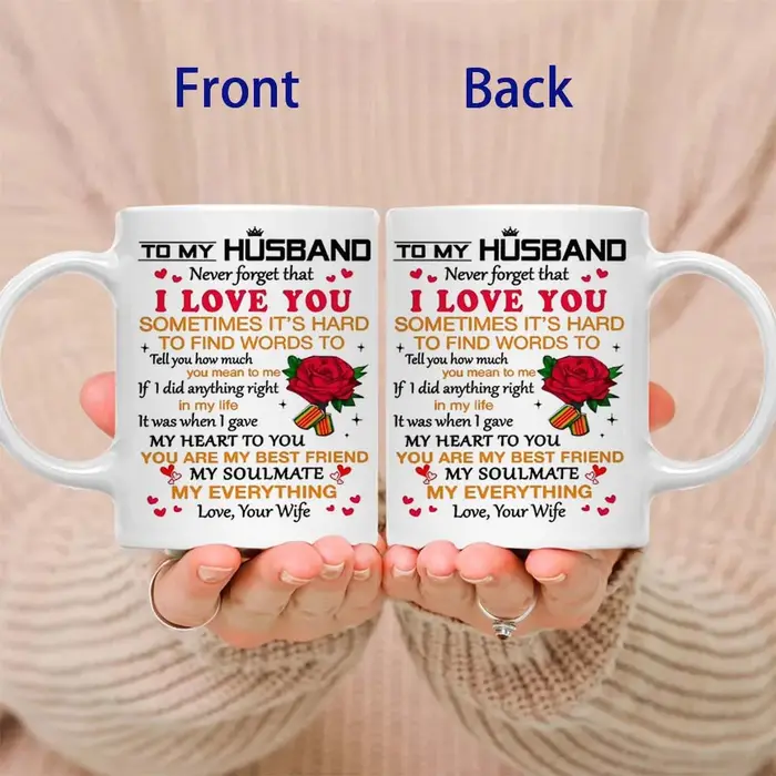 À mon mari n'oubliez jamais que je t'aime tasse à café tasses à thé de bureau pour anniversaire de m
