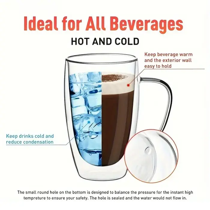 Verres à café doubles 80-450ML
