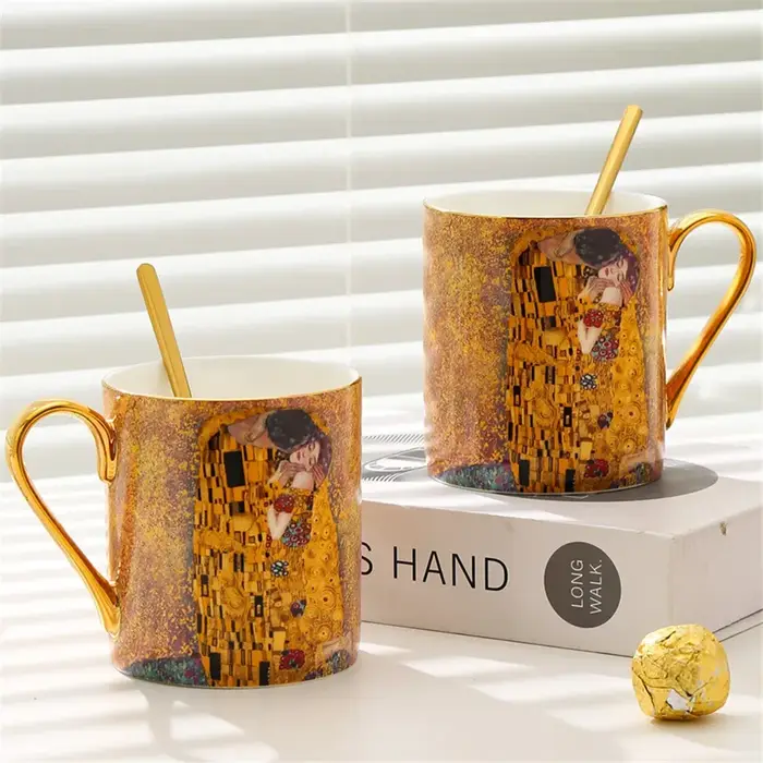 Klimt Kiss tasses à café os chine