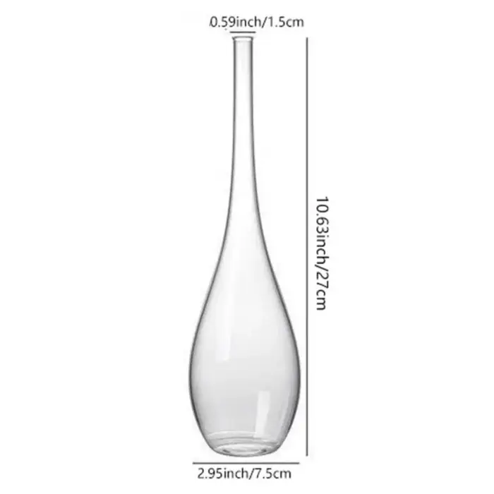 Vases à bourgeons en verre contemporains, décoration de maison Zen, Vase Transparent en forme de cyl