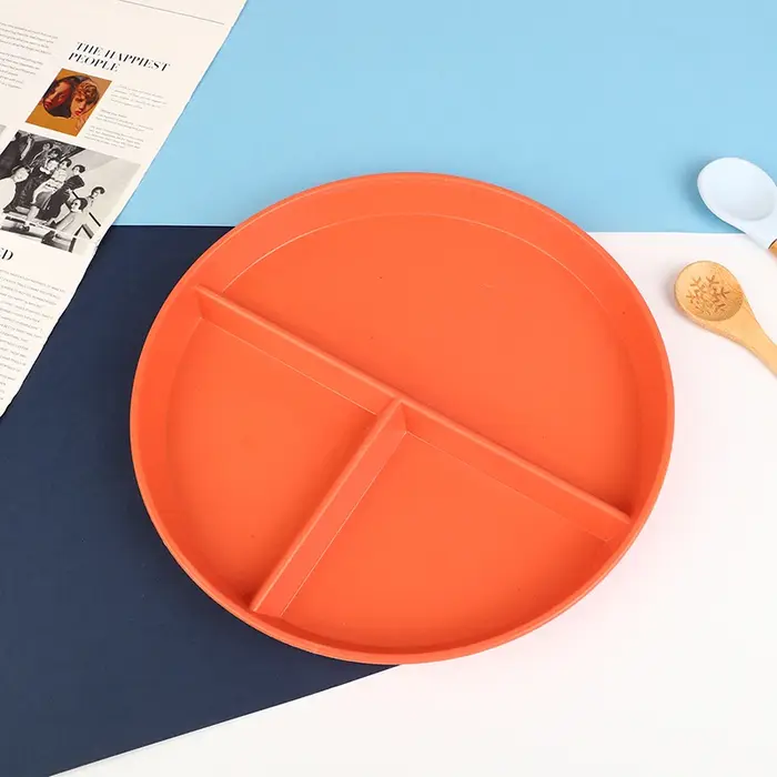 Vaisselle ronde réutilisable pour adultes