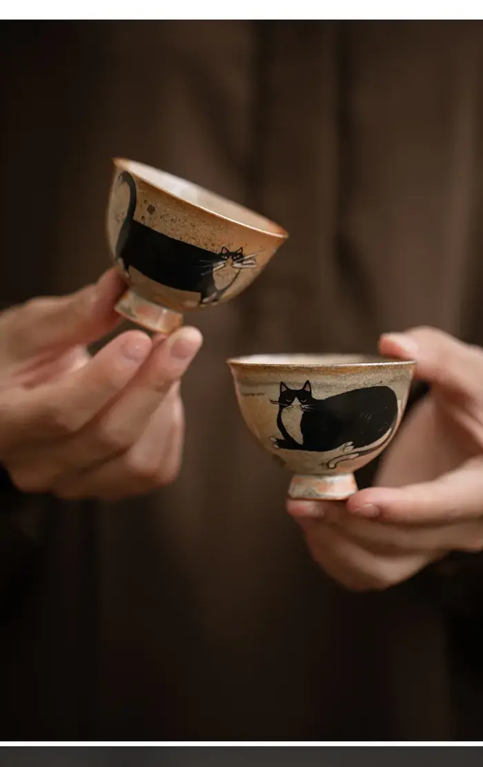 Tasse à thé japonaise rétro Vintage en céramique