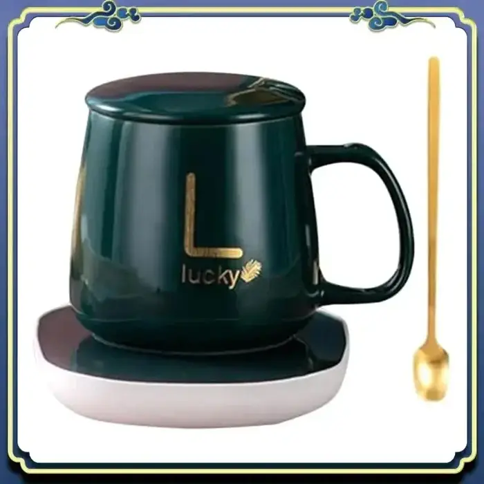 Tasse auto-chauffante intelligente avec 55 ° C température constante. Coffret cadeau