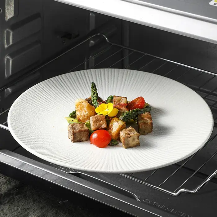 Assiette de table rétro noire assiettes de cuisine chinoise