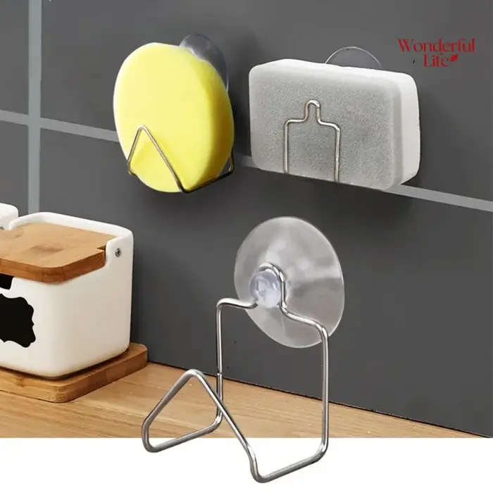 Égouttoir à ventouse en acier inoxydable