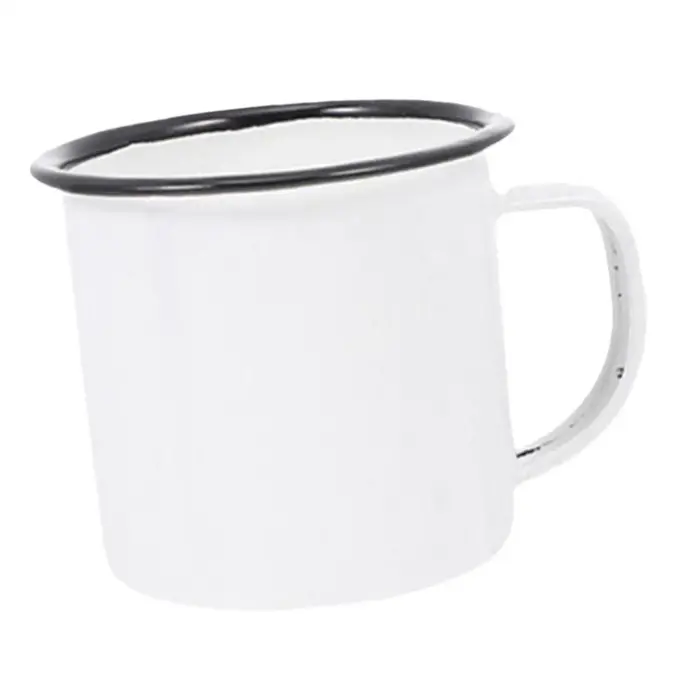 Tasse à café en émail robuste, tasse à lait, tasse à thé pour dortoir britannique, maison, chocolat chaud, cappuccino, nouveauté, cadeaux d'anniversaire