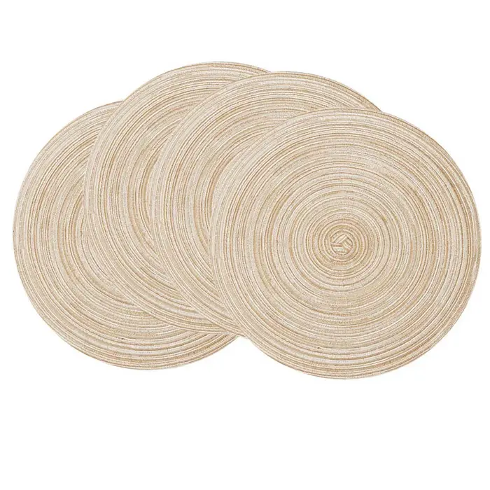 Ensemble de 6 sets de table ronds tressés