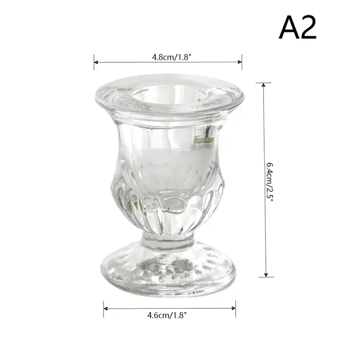 Porte-bougie en verre, nouveauté, décoration nordique, bougeoir romantique, accessoires de bureau, c
