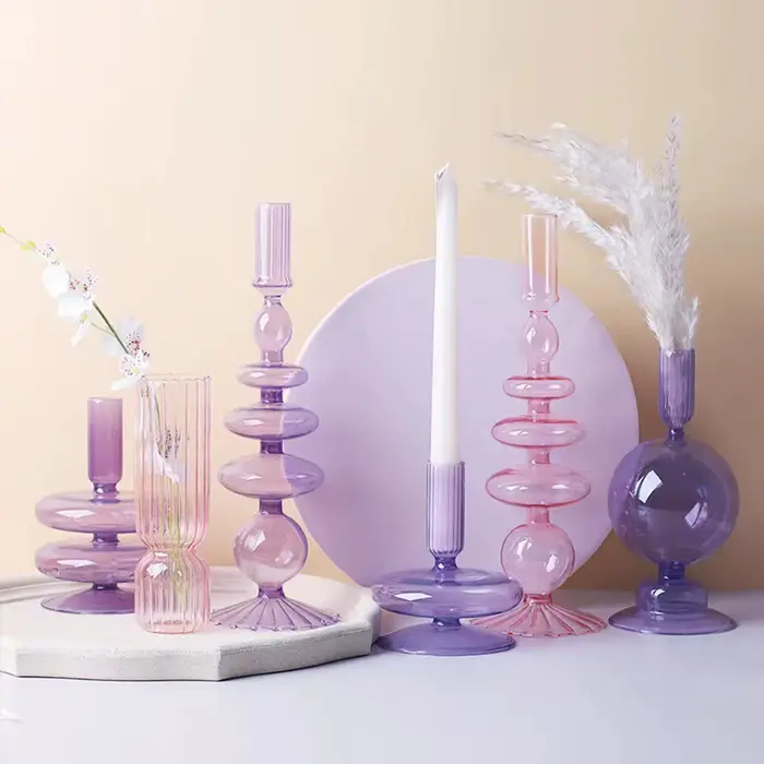 Vase en verre pour centre de table