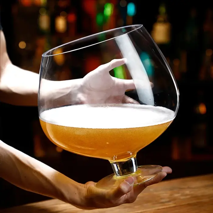 Verre à bière respirant de grande capacité