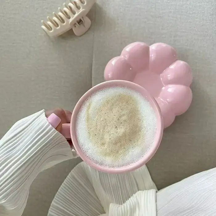 Ensemble d'assiettes de tasse à café en céramique