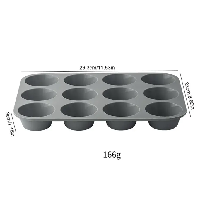 Moule de cuisson en Silicone à 12 trous pour la cuisson