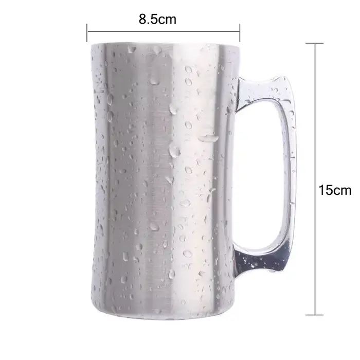 Tasse isotherme en acier inoxydable avec couvercle