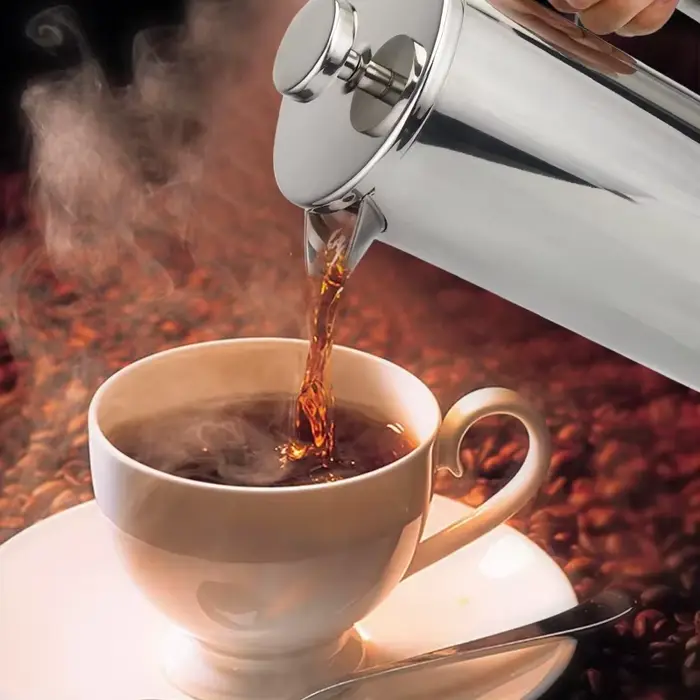 Cafetière à expresso en acier inoxydable