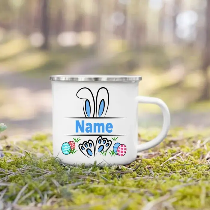 Tasses personnalisées en émail de pâques