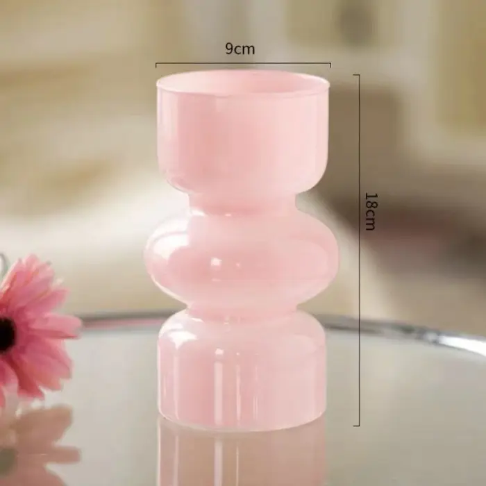 Vase en verre de style rétro européen