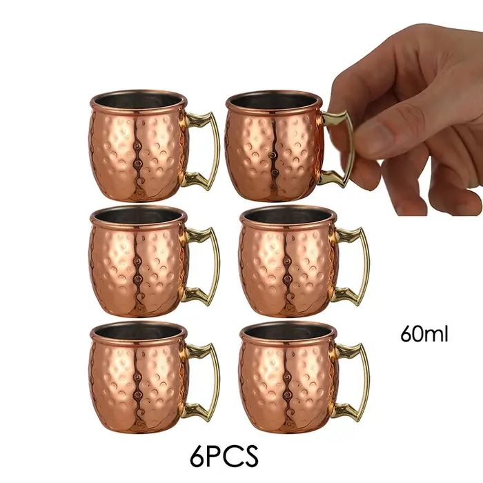 Mini tasse mule de moscou martelée