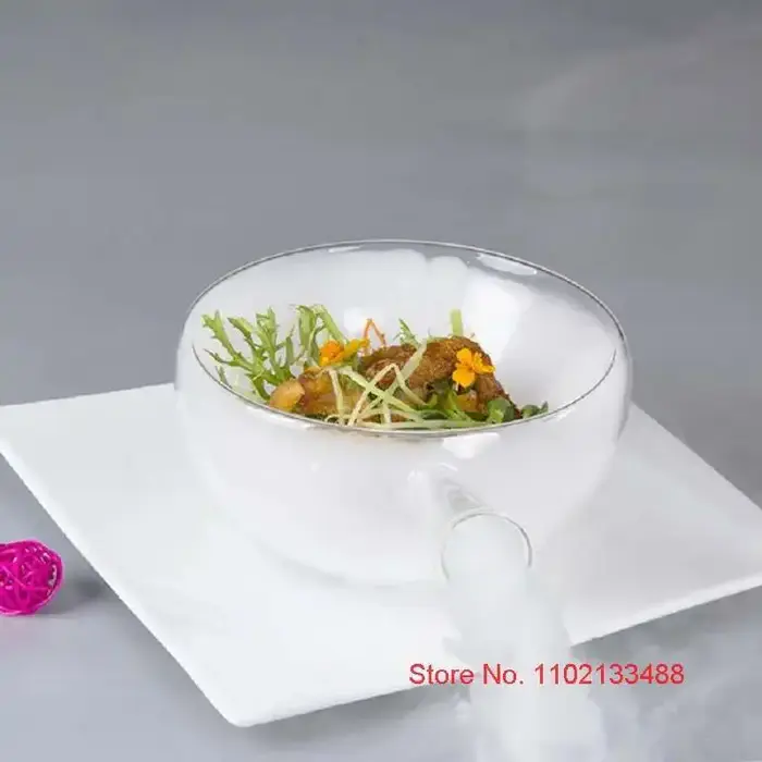 Bols à salade en verre faits à la main