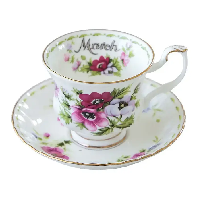 Service à thé Royal Albert en porcelaine fine pour le thé de l'après-midi - cadeau de luxe pour la maison